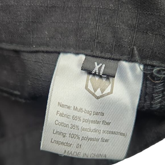 M Brand | Black, Multiple Pocket, Tactical Pants | Size XL - Picture 4 of 7